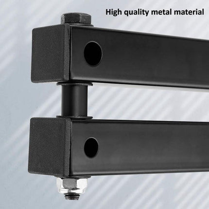 Wall-Mounted Foldable Projector Bracket for Versatile Adjustments close-up of dual pivot metal arms and mounting hardware
