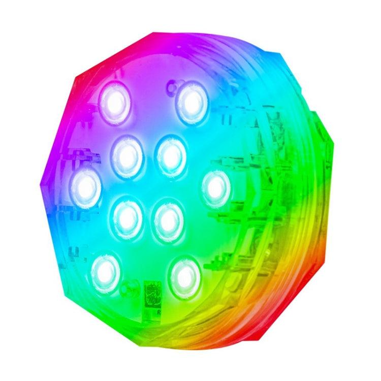 Luz subacuática colorida RGB con control remoto para fuente de luz de buceo de 5 V y 10 LED
