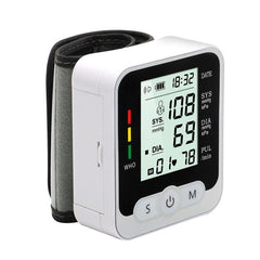 Wrist Blood Pressure Monitor with WHO Indicator and Dual Memory Function