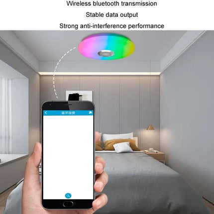 Color-Changing Ceiling Lamp for Daily Home Relaxation controlled via Bluetooth from a phone to set warm, cool or colorful ambient lighting