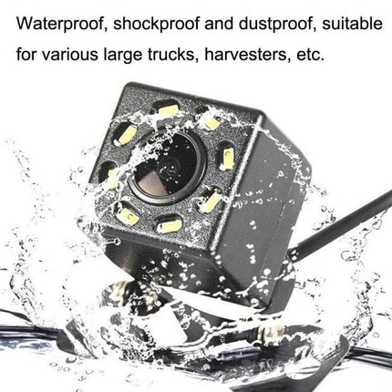 HD Reversing Camera with LED Lights for Nighttime Car Parking — waterproof shockproof backup camera with 8 LEDs and 170° wide-angle lens