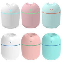 Colorful USB Mini Desktop Humidifier with Night Light Function