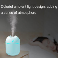 Colorful USB Mini Desktop Humidifier with Night Light Function