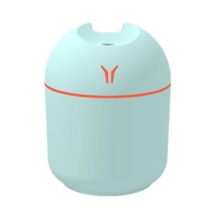 USB Mini Desk Humidifier 250ml With Colorful Night Light - compact mint USB desk humidifier with 250ml tank and soft multicolor night light