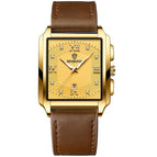 Brown Leather-Full Gold