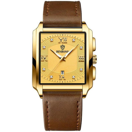 BINBOND Rectangular Waterproof Quartz Outdoor Watch for Men