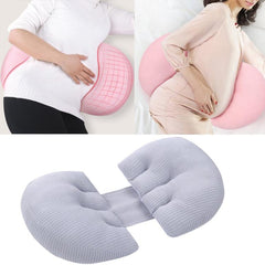 Pregnancy Support Pillow: Adjustable Cotton Cushion for Side Sleepers with Washable Cover Gray Gray