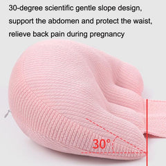 Pregnancy Support Pillow: Adjustable Cotton Cushion for Side Sleepers with Washable Cover