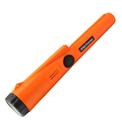 Waterproof Handheld Metal Detector for Treasure Hunting and Security - orange waterproof pinpointer for beach and park searches, 360° scanning