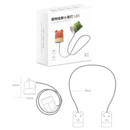 Hanging Neck Lamp for Bedtime Reading and Daily Use - flexible wearable LED neck light for hands-free reading, desk use, adjustable illumination