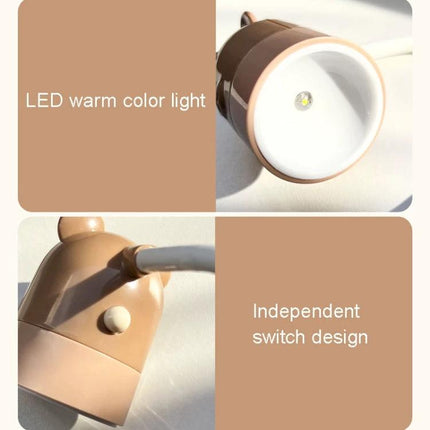 Hanging Neck Lamp for Bedtime Reading and Daily Use showing LED warm light and independent switch design