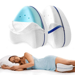 Ergonomic Memory Foam Leg Support Pillow for Side Sleepers - Relieve Sciatica, Back, Hip & Joint Pain