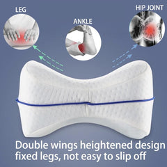 Ergonomic Memory Foam Leg Support Pillow for Side Sleepers - Relieve Sciatica, Back, Hip & Joint Pain