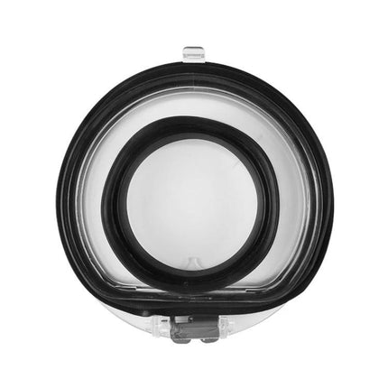 Replacement Sealing Ring for Dyson Vacuum Dust Bin Maintenance - top view of black rubber sealing ring restoring vacuum suction