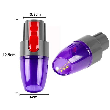 Dyson Compatible Vacuum Suction Brush Head for Home Cleaning purple compact mini turbo brush head with measurements 12.5x6x3.8cm