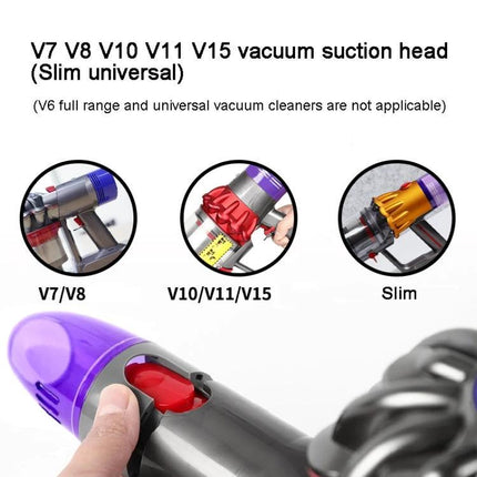 Dyson Compatible Vacuum Suction Brush Head for Home Cleaning - compatible with V7 V8 V10 V11 V15 models, slim universal cleaning accessory
