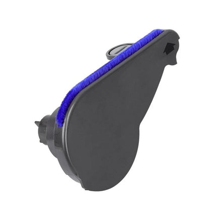 Dyson Soft Velvet Suction Head Side Cover Replacement - blue velvet strip on black ABS side cover for compatible Dyson vacuums