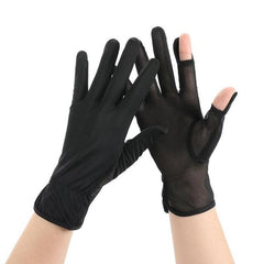 Breathable Ice Silk Fishing Gloves with UV Protection - Summer Fingerless Design