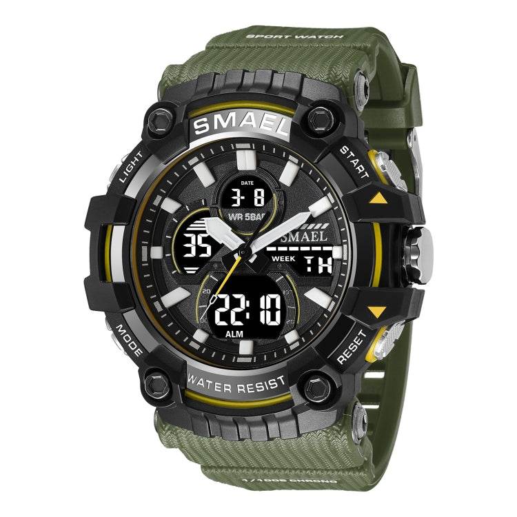 SMAEL 8079 Outdoor Multifunctional Dual Display Dial Waterproof Sports Watch