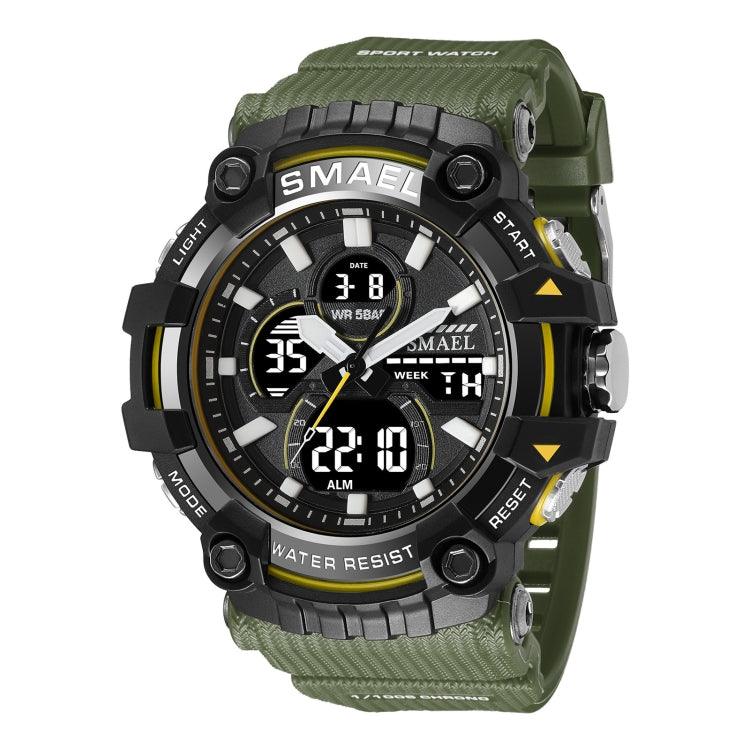 SMAEL 8079 Waterproof Sports Watch with Multifunction Dual Display and Luminous Features