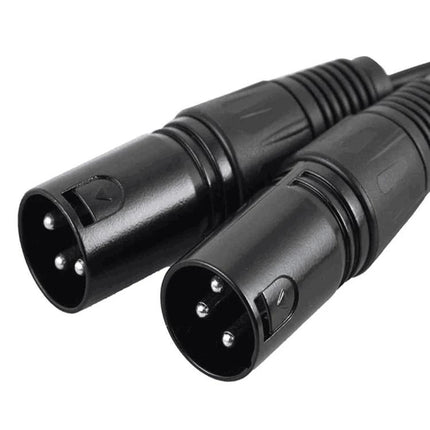 Cable for Connecting Home Audio Devices Easily - RCA to dual XLR male cable for linking stereos, TVs and amplifiers