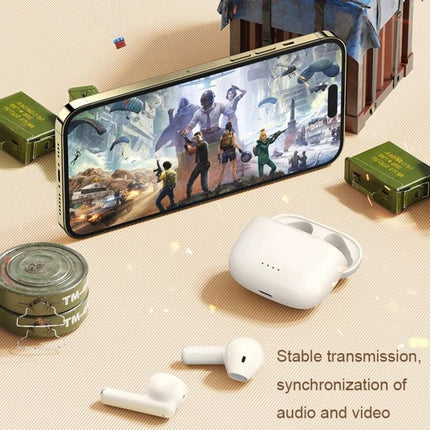 REMAX CozyBuds Wireless On-Ear Headphones For Everyday Use shown next to phone playing game, ENC calls, lightweight comfort