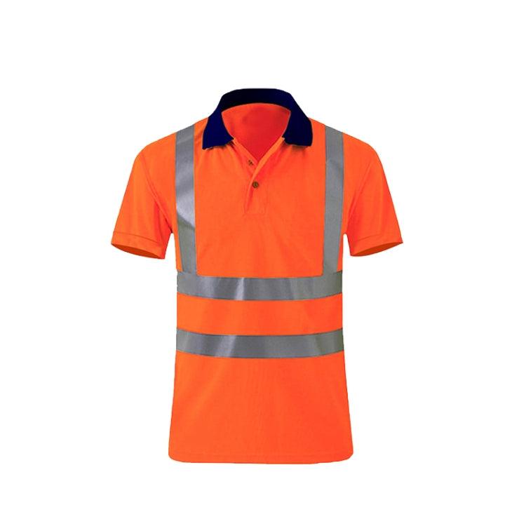 Reflective Safety Work Shirt with Quick-Dry Technology and Short Sleeves