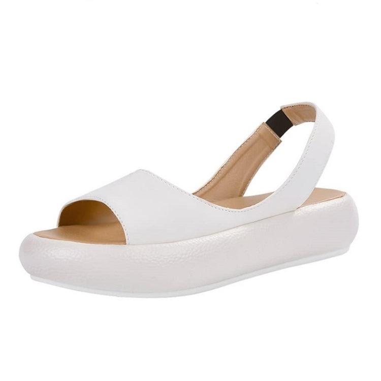 Women’s Comfortable Fish Mouth Wedge Sandals with Elastic Band