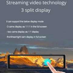 Enregistreur de conduite multimédia en streaming 1080P avec écran intelligent S33 2,5 K et triple enregistrement