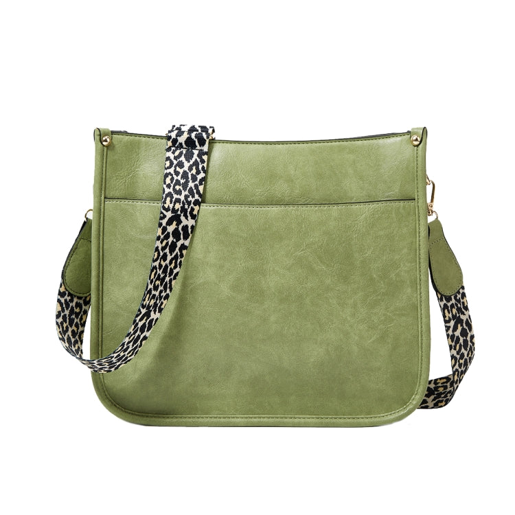 013 Leopard Strap PU Leather Single-shoulder Waterproof Crossbody Tote Bag