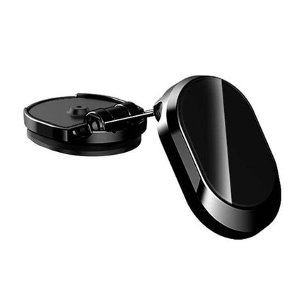 Car Magnetic Phone Holder Foldable With 360 Degree Rotation Black – compact foldable magnetic car mount with strong silicone grip for navigation and hands-free calls