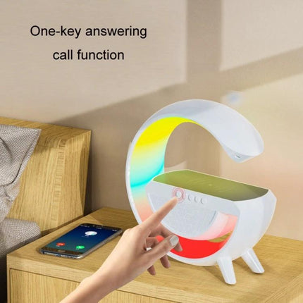 Ambient Light Speaker With LED For Bedside Relaxation compact bedside Bluetooth LED lamp speaker for winding down