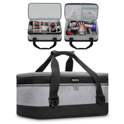 Baona Storage Bag for Dyson Vacuum Cleaner Accessories neatly organized with tools inside, durable Oxford cloth travel case