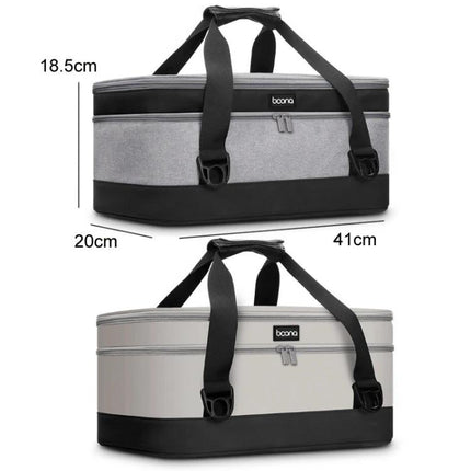 Baona Storage Bag for Dyson Vacuum Cleaner Accessories – durable Oxford cloth PU travel organizer with handles, 41x20x18.5cm, 2.5kg capacity