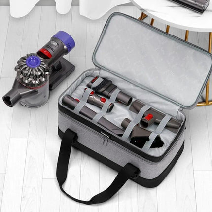 Baona Storage Bag for Dyson Vacuum Cleaner Accessories neatly organized travel case with Oxford cloth and PU, holds accessories up to 2.5 kg