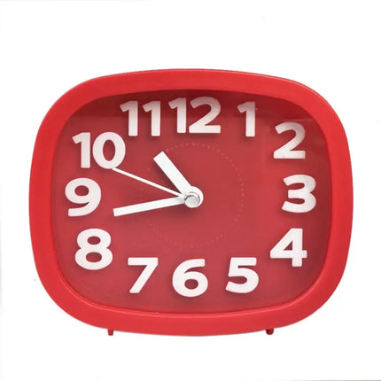 Square Candy Color Digital Silent Alarm Clock For Kids