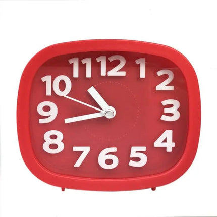 Square Candy Color Digital Silent Alarm Clock For Kids