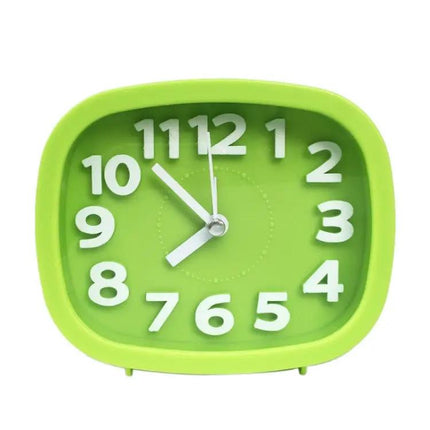 Square Candy Color Digital Silent Alarm Clock For Kids