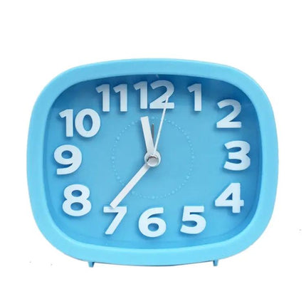 Square Candy Color Digital Silent Alarm Clock For Kids