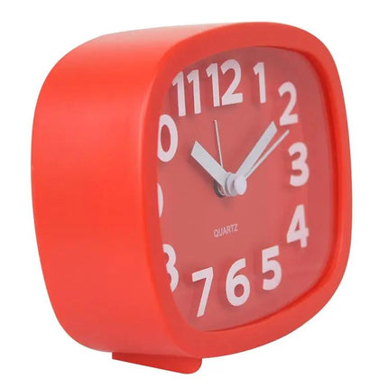Square Candy Color Digital Silent Alarm Clock For Kids
