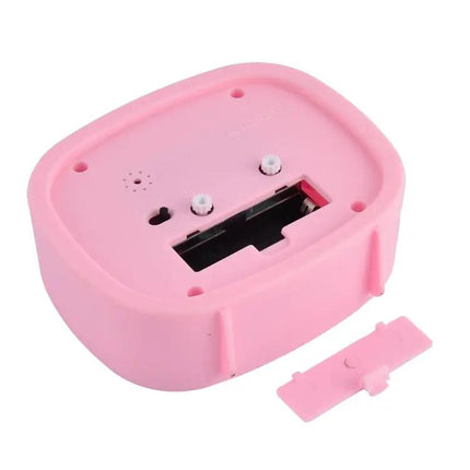 Square Candy Color Digital Silent Alarm Clock For Kids