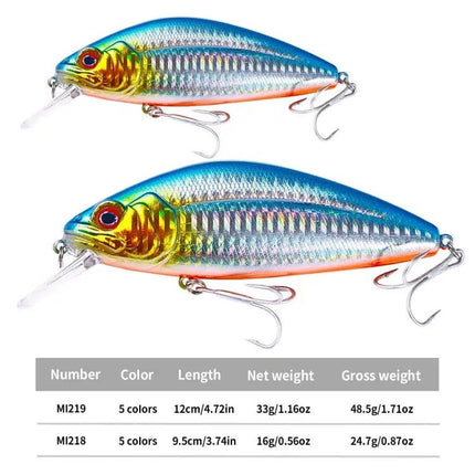 HENGJIA Long Distance Sinking Minnow Lure 9.5cm 15g