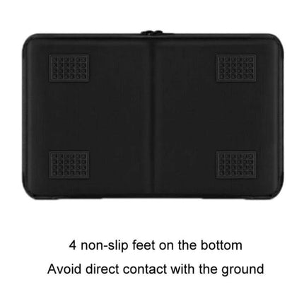 Baona Protective Storage Bag for Desktop Computers and Monitors black hard-shell bag with 4 non-slip feet, zip closure, dust and scratch protection