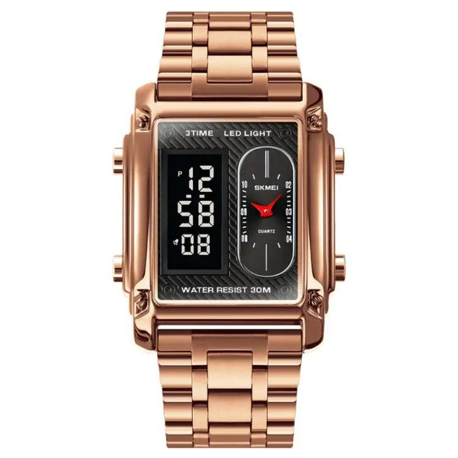 SKMEI Square Men's Watch for Everyday and Water Activities | Syndmart