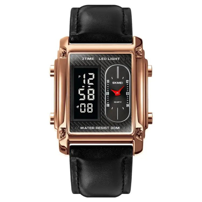 SKMEI Square Men's Watch for Everyday and Water Activities | Syndmart