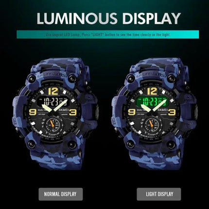 SKMEI Durable Men's Outdoor Shockproof Digital Sports Watch | Syndmart