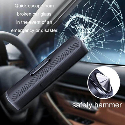 Vehicle Safety Hammer for Emergency Escape and Parking Use - durable ABS aluminum window breaker and seatbelt cutter for car emergencies