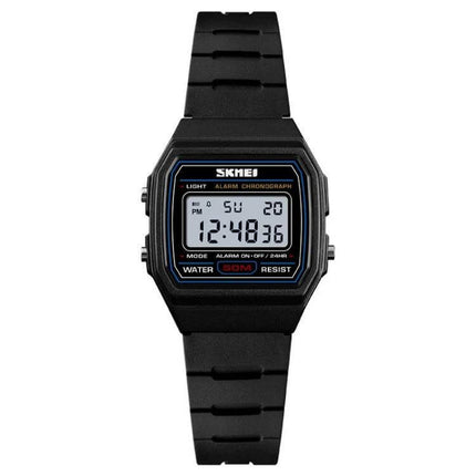 SKMEI Luminous Waterproof Multifunctional Children's Sports Watch black digital kids sports watch with luminous display and water resistance
