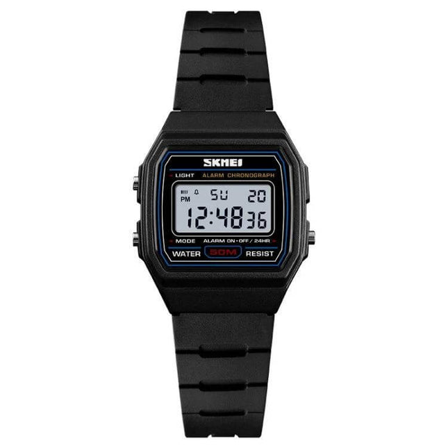 SKMEI Luminous Waterproof Multifunctional Children's Sports Watch black digital kids sports watch with luminous display and water resistance