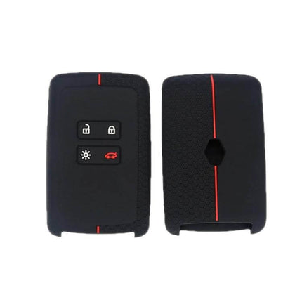 Silicone Key Cover Honeycomb 2 Pack Protects Keys For Daily Use Renault Megane Koleos black silicone honeycomb key fob cover 2-pack